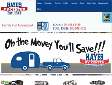 Tablet Screenshot of hayesrv.com